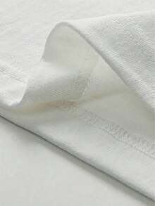 ComfortableCamiseta de manga corta con cuello redondo – suave y cómoda, estilo retro casual, camiseta casual de manga corta con cuello redondo estampada, adecuada tanto para el trabajo como para el hogar, moderna y versátil, lavable a máquina, disponible en múltiples colores, camiseta de algodón puro para mujer. Camiseta Holgada y Versátil de Manga Corta para Mujer - Negro - Ver 9