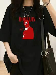 Camiseta unisex de manga corta, colección de primavera/verano para mujer a la moda.EstoImprimirCaracterísticasaSuaveRosaHueEsoSuavizaelAgresivoRopa urbanaElementos,PermitiendoelEn generalEstiloaRetenerelRebeldeActituddeAltoCalleModaMientrasAgregandoaTactodeJugadoras femeninashombre, , , Dazymujer,romwehombres, bohochic,maestrasregalos,camisetaparaconjuntos de mujercon curvasparamu,y2k, - Negro - Ver 6