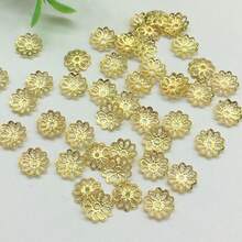 100pcs 7-9mm Flower Shaped Bead Caps, Ideal For DIY Necklace, Bracelet, Jewelry Making Materials - Receptacle - View 11