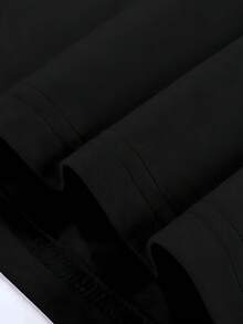 Camiseta de algodón puro, camiseta de primavera/verano en blanco y negro para mujer, estampada con motivos de fiesta mexicana, alegría, entusiasmo y diseños animados, cuello redondo, regalo moderno de manga corta. - Negro - Ver 5