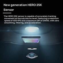 Logitech El nuevo ratón inalámbrico para juegos PRO X SUPERLIGHT, prácticamente nuevo, cuenta con tecnología inalámbrica avanzada, diseño ligero, sensor HERO 25K de última generación y almohadillas deslizantes sin necesidad de almohadillas adicionales (el color se envía al azar). - Ver 5