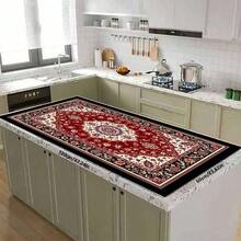1pc Red Classic Persian Floral Pattern Dish Drying Mat, Absorbent Draining Pad Suitable For Dining Table And Cafe, Enhances Tableware Drying Effect And Desktop Aesthetics, Multipurpose Drainage Mat, Home Gift, Desktop Decor - XYLSD-373 - View 12