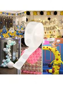 1000/500/200/100pcs Double-Sided Removable Balloon Glue Dots, Suitable For Balloons, Christmas Party Gifts - View 4