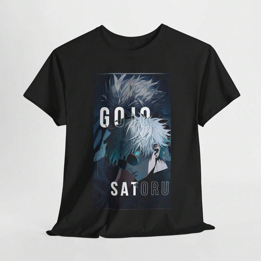 G1ojo Satoru Heavy Cotton T1EE, J1ujutsu Kaisen Anime Shirt220g Cla-Ssic Cotton T-Shirt - UniS-Ex - The Shirt You A-Lways NeededSuitable For All People, Whether WoM-En Or M-Enhigh-Quality Durable Fabric Suitable For All Seans,Ft To The Touch But Built To LastBreathabletops WoM.En Fall OutfiT.S For WoM.En VaC.Ation OutfiT.S WoM.En Easter, St. Patrick's Day Costume - 黑色 - 查看 1