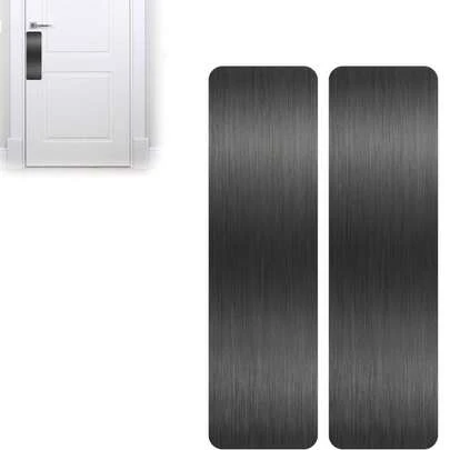 1pc 41x10cm Stainless Steel Metal Brushed Adhesive Film, Anti-Pet Scratching, Scratch Covering, Fashionable Minimalist Decor, Home Decoration, Each Comes With Adhesive Backing, Smooth Surface