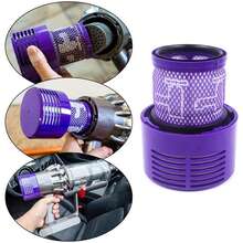 适用于 V10 SV12 Cyclone Animal Absolute Total Clean 无绳吸尘器的可水洗大号滤芯组件，英国 Animal Absolute Total Clean 吸尘器替换滤芯 - 2Filters+1brush - 查看 3
