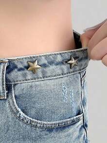 Botón De Diseño De Estrella Conveniente Y De Moda - Dorado - Ver 6