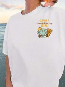 Plus Size T-Shirts - White - View 2