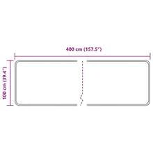 Teppichläufer MARSA Schwarz 100 x 400 cm Polyester und PVC - Schwarz - Übersicht 6
