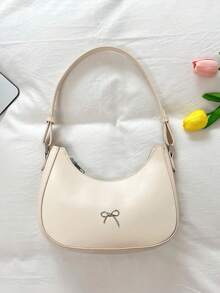 Women's Daily Commute Crescent Shoulder Bag - Multicolor - View 10