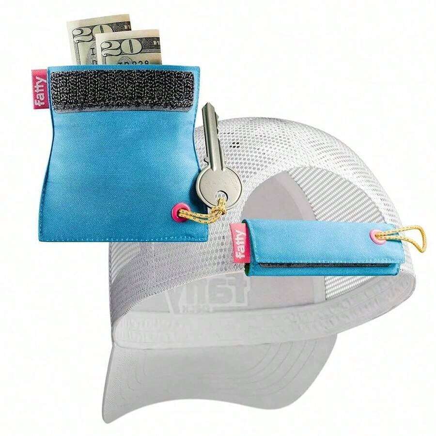 Attachable Storage Pocket Hats - Store Cash, Gum, Keys, Pencils, Pens, Tees, Etc. (Retro) NSAB - Retro - View 1