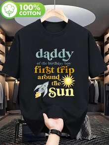 Nueva camiseta de manga corta para mujer de 180g,% algodón - Camiseta casual versátil con estampado de verano para hombre - Camiseta con estampado de verano para parejas - Unisex - Regalo para vacaciones - Negro - Ver 6
