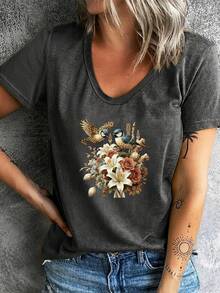 Designed For Modern, Stylish, And Comfortable Women, This Women's Summer T-Shirt, With Its Short Sleeves And Modern Style, Is Comfortable And Breathable, Suitable For Sports And Fitness Activities, As Well As Casual Outings. Made From Premium Soft And Breathable Fabric, Designed For All-Day Comfort And Versatile Everyday Wear, It's Perfect For Casual Occasions. - 綠色 - 查看 10