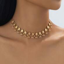 1pc Fashion Joker Sexy Neck Necklace Retro Geometric Three-Dimensional Bohemian Youth Beautiful Necklace Daily Holiday Party Leisure Holiday Travel Wear. - Vàng - Xem 1
