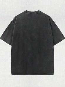 Men's&Women's Wash With Water To Do The Old Craft! Erykah Badu Character Printed T-Shirt, Retro Soul Singer Element, Full Of Stree - 黑色 - 查看 2