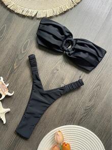 Microbikini con Push-Up para mujer, traje de baño Sexy para mujer, conjunto de Bikini brasileño con Tanga, trajes de baño, ropa de playa 2024 - RT2523 - Ver 1