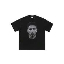 Camiseta unisex de manga corta ligera de verano con estampado de figura clásica de anime de Jude Bellingham (fútbol). - Negro - Ver 1