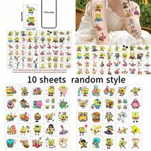 SpongeBob SquarePants 10pcs/20pcs Cartoon Character Stickers, Fun And Cute Themed Stickers Perfect For Birthday Party Favors Or Celebration Events - Multicolor - View 13