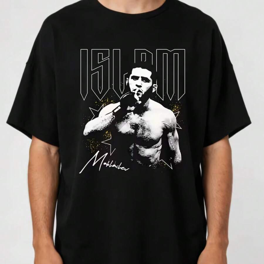 Camiseta impresa para hombres y mujeres - Negro - Ver 1