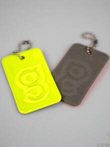 Square Reflective Pendant For Backpack, Outdoor Sports Reflective Charm, Student Safety Reflective Accessory1pcs - Multicolor - View 3