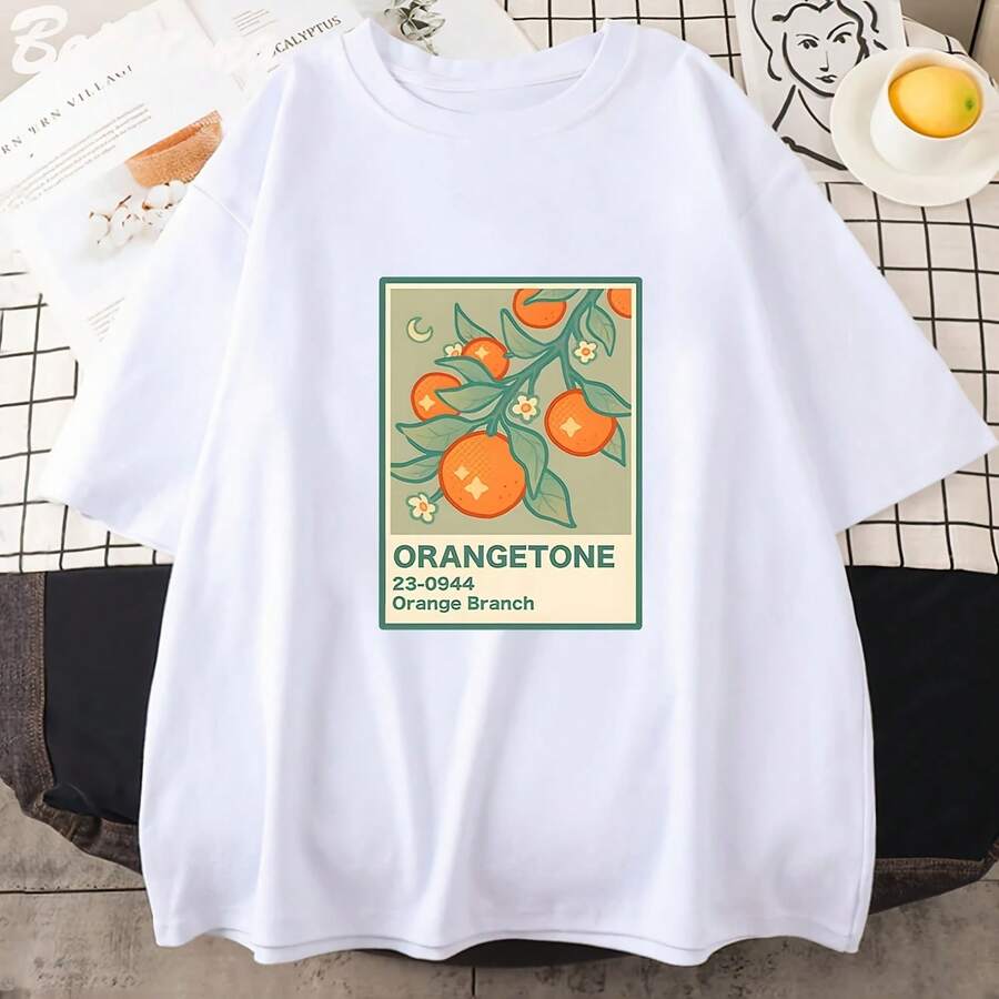 Women's Short Sleeve T-Shirt, HarAJsuku Style, Casual Women's Clothing, Fashion Print T-Shirt, Gothic T-Shirt For Women - 款式 - 查看 1