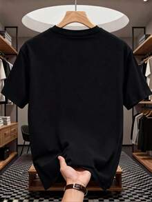 100% Pure Cotton Men's T-Shirt, Men's Clothing, Shirts, Shorts, Gym, Sweatshirts, Men's Set, Local, National Shipping Mexico, Party Gift, Christmas, Valentine's Day, - 白色 - 查看 2