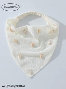 1 buah Ikat Kepala Wanita Buatan Tangan dengan Bordir dan Rumbai, Cocok untuk Pemakaian Sehari-hari dan Aksesori Rambut Liburan Musim Panas, Ikat Kepala Pantai, Bandana Wanita - MultiWarna - View 10