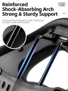 Cojín de asiento trasero de bicicleta WEST BIKING, diseño hueco, extra ancho y cómodo, impermeable, con doble amortiguación, asiento suave y grueso, adecuado para bicicleta de montaña, bicicleta de carretera, bicicleta eléctrica - Multicolor - Ver 9