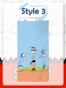 SNOOPY 畅销史努比超细纤维沙滩巾，卡通儿童沙滩浴巾，夏季海边吸水毛巾 - 長方形 - 查看 14