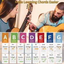 Guitar Chord Diagram + 56pcs Guitar Common Chord Learning Card Set, Suitable For Guitar Beginners To Learn, Memorize Chords, Essential Tool For Guitar Chord Learning And Teaching - Light Blue - View 4