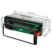 Single DIN 12V/24V Car Bluetooth MP3 Player FM Radio Receiver With Adjustable Backlight Audio Systems - A - View 3