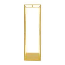 GDAE10 Hoch Freistehend Kleiderständer Hoch 182cm, Backfarbe, Gold kleiderstange Mit Dicke Basis, Hochzeitskleid Display Stand, Tragfähigkeit 5-8kg - Standard - Übersicht 1