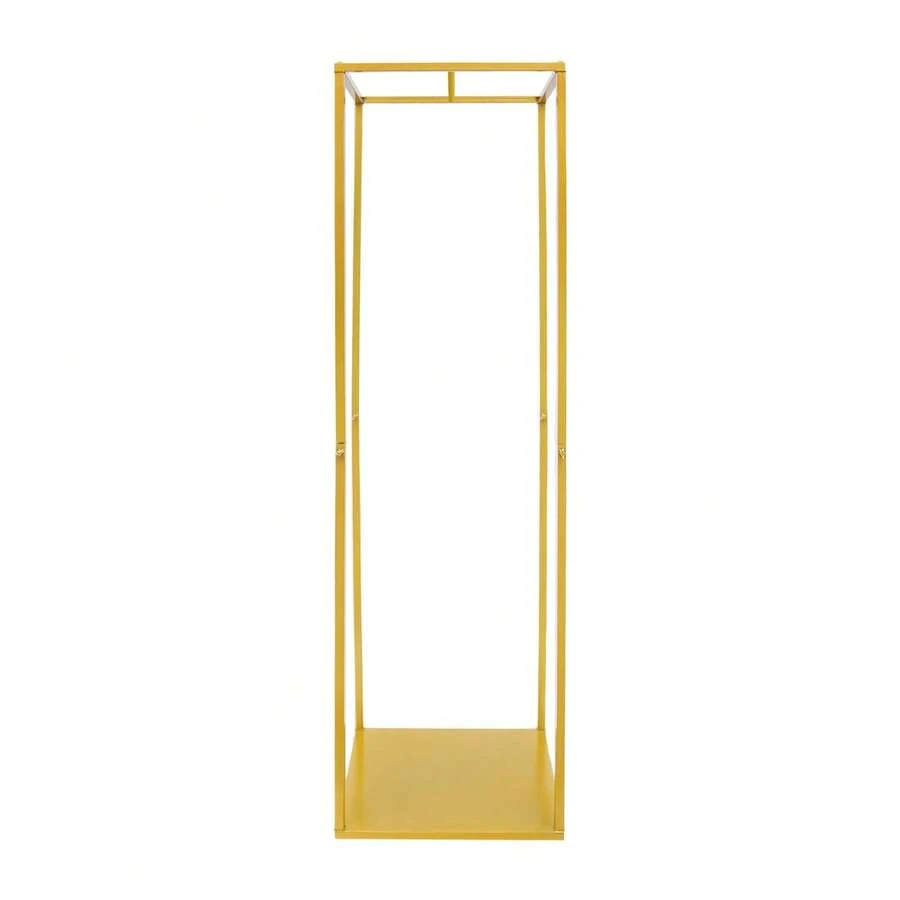 GDAE10 Hoch Freistehend Kleiderständer Hoch 182cm, Backfarbe, Gold kleiderstange Mit Dicke Basis, Hochzeitskleid Display Stand, Tragfähigkeit 5-8kg - Standard - Übersicht 1