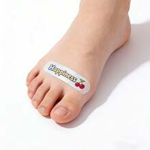 100pcs Cartoon Fun Foot Scrub Stickers, Multiple Use Scenarios, Foot Care & Travel Essential, Scrapbook Compatible, Animal & Fruit Patterns - 100 Items - View 3