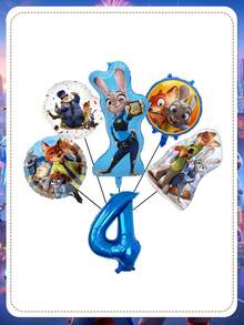 Disney Bộ bóng bay số chủ đề Zootopia, bóng bay hình nhân vật đa năng giúp chuẩn bị tiệc dễ dàng, được làm từ chất liệu giấy bạc nhẹ và bền, sẵn sàng bơm hơi ngay khi lấy ra khỏi bao bì mà không cần lắp ráp phức tạp. Hình in chống phai màu giữ được độ tươi sáng ngay cả khi bị đổ hoặc ẩm ướt, đảm bảo trang trí tiệc của bạn luôn tươi mới suốt sự kiện. - Bóng bay - Xem 7