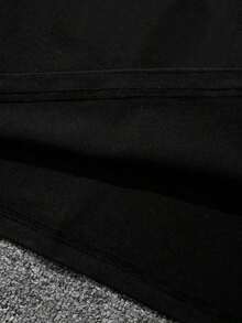 Camiseta holgada y suelta con estampado para hombre, primavera/verano - Negro - Ver 6