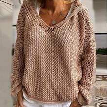 2026 Model Sun Protection Knitted Jacket, Hooded Sun Protection Jacket, Lightweight Loose-Fitting Hooded Sweater - Khaki - View 4