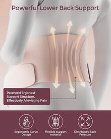 Momcozy Pregnancy Belly Band, CozySupport Ergonest Maternity Belly Band, Invisible Pregnancy Belt For Back, Abdomen, Waist HFHW - Oyster Pink - View 2