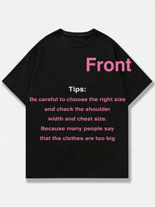 Camiseta de algodón puro para hombre, estilo casual urbano con estampado. - Negro - Ver 3