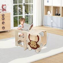 Rutschfeste Lernstühle, Kinderhocker,Mit Maltafel,Für 2bis 6Jährige - Affe - Übersicht 6