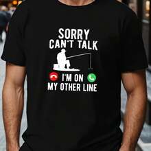 Printed T-Shirt For Men And Women - 黑色 - 查看 1