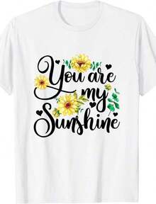 Camiseta Casual SweatyRocks para Mujer, Camisetas con Estampado de Frutas y Letras, Camisetas Gráficas de Manga Corta, 100% Algodón, Duradera - Blanco 6 - Ver 7