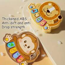Interactive Animal Keyboard Music Toy - Sensory Development And Cognitive Training Function, Made Of ABS Material, Bright Colors, Durable | Children's Music Keyboard With Animal Buttons And Interactive Sound Effects - Sensory Learning - Multicolor - View 12