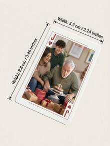 Personalisierte Foto-Spielkarten zum Vatertag, individuelle Familien-Erinnerungspoker-Deck mit Box, einzigartiges Geschenk für Vater/Großvater, personalisierte Familien-Pokerkarten, sentimentales Erinnerungsstück - Verschiedenfarbig - Übersicht 6