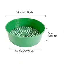 Plastic Gardening Tool For Soil Screening, Soil Sifter For Planting Succulents, Filters Soil And Gravel, Soil Particle Sieve - A - View 10