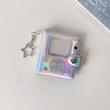 1 cái, Album ảnh thẻ ID mini bóng bẩy hình ngôi sao đuổi bắt 2 inch, móc khóa mặt dây chuyền. - Album ảnh Laser - Xem 14