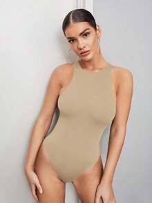 Body De Color Liso - Caqui - Ver 4