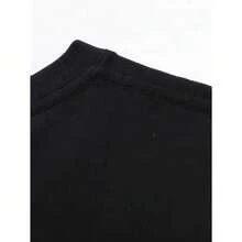 Camiseta Gráfica de Corte Clásico para Hombre, Primavera-Verano 2026, Cuello Redondo, Manga Corta, Transpirable, Suave, Absorbe la Humedad, para Uso Diario, Fiestas, Estilo Urbano, Vacaciones y Actividades al Aire Libre - Pantalones, Ropa Masculina YFNC - Negro - Ver 2