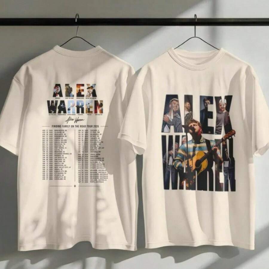 Alexss.Warrenss Finding Family Tour 2026 Graphic T-Shirt - 白色 - 查看 1