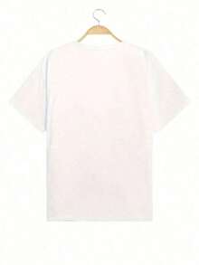 Women's Plus Size T-Shirts With Digital Cartoon Character Print, White, For Summer - 白色 - 查看 4